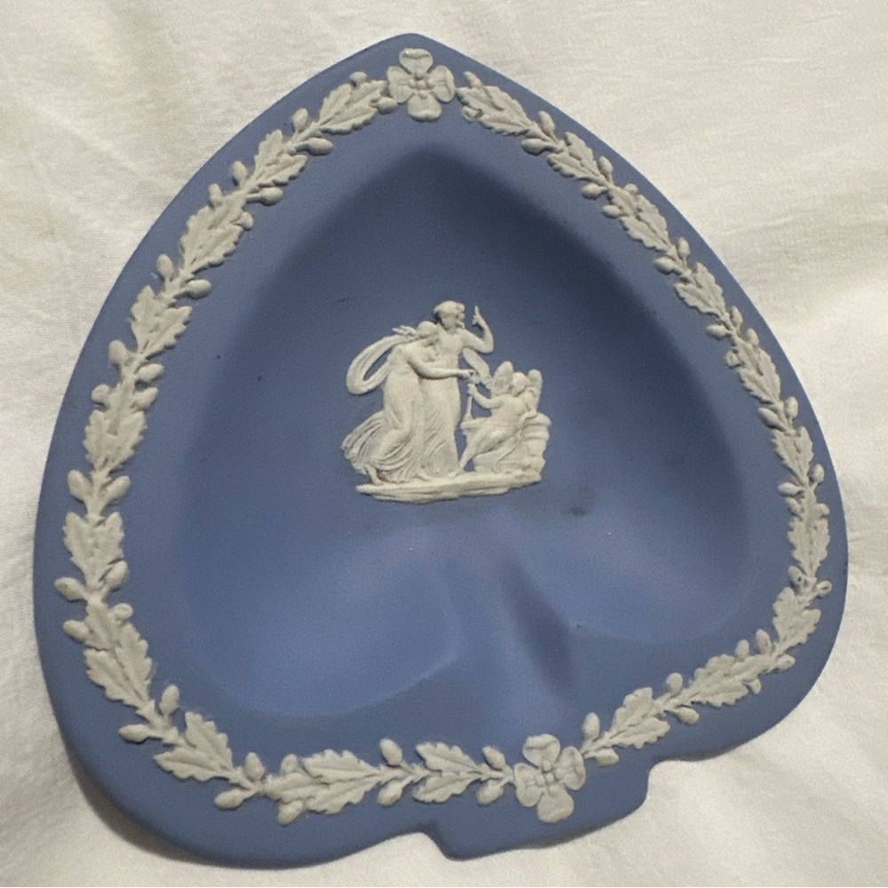 Wedgwood Blue Heart-Shaped Dish
